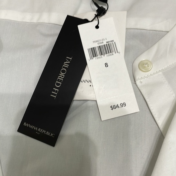 NWT Banana Republic Button Down Top 8 - Picture 6 of 9